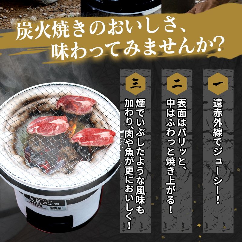 木炭コンロ9号（アミ付き）  H023-045