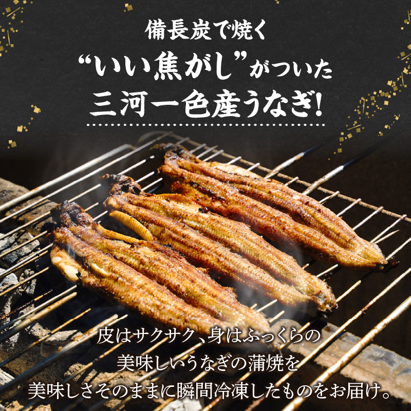 【備長炭で焼く“いい焦がし”】三河一色産うなぎの蒲焼2尾 鰻 ウナギ たれ タレ 国産 備長炭 土用 丑の日 冷凍 三河一色産 H189-002