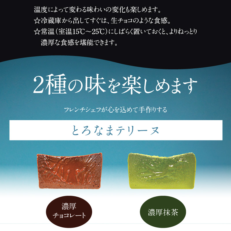 【テリーヌ専門店L】（約２００g）濃厚抹茶・濃厚チョコレート2種のテリーヌセット【グルテンフリー・保存料不使用】抹茶 スイーツ 西尾抹茶 H173-010