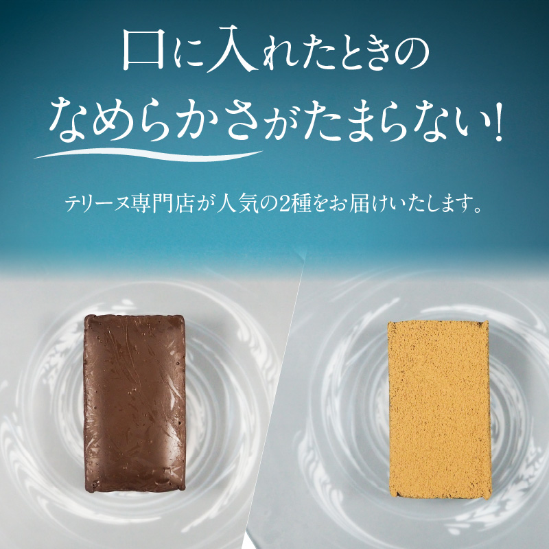 【テリーヌ専門店L】（約２００g）濃厚チョコレート・ほうじ茶2種のテリーヌセット【グルテンフリー・保存料不使用】 スイーツ H173-037