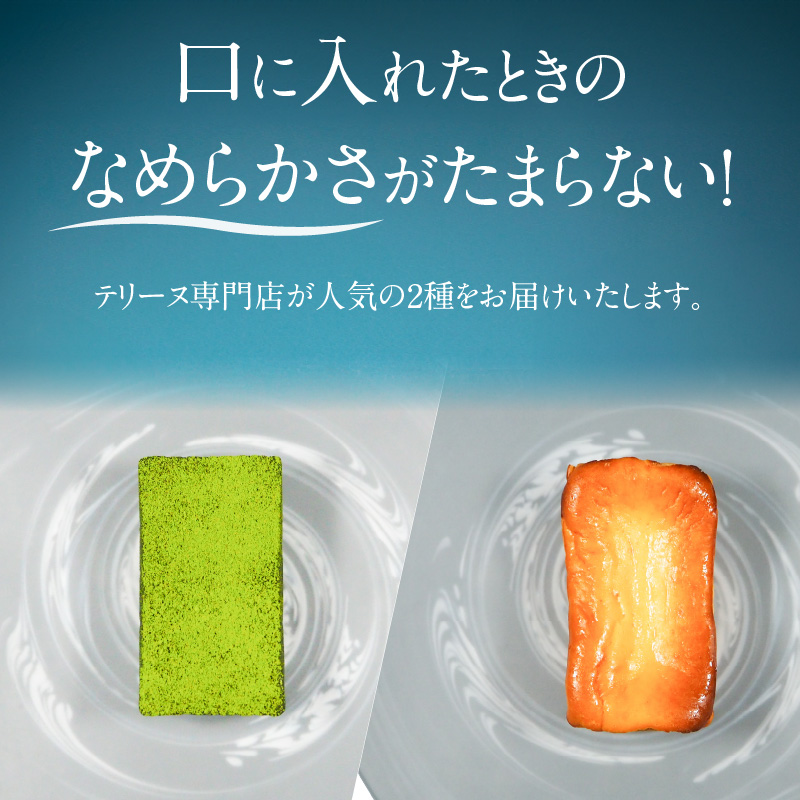 【テリーヌ専門店L】（約２００g）濃厚抹茶・バスク風チーズ2種のテリーヌセット【グルテンフリー・保存料不使用】抹茶 スイーツ 西尾抹茶 H173-040