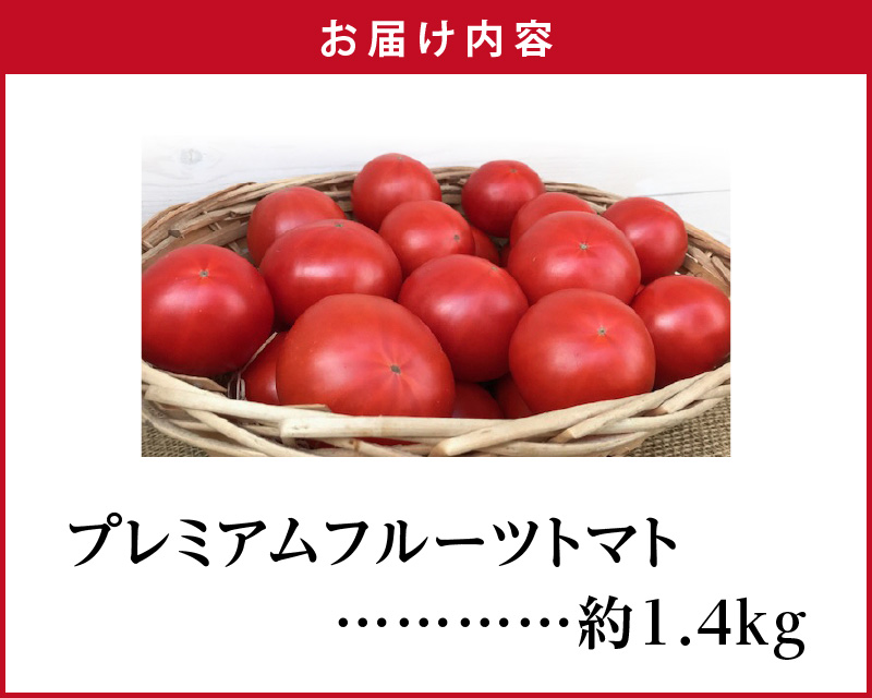 【2026年度予約分】期間限定！プレミアムフルーツトマト 約1.4kg 野菜ソムリエサミット 金賞 受賞 長田農園 産地直送 トマト とまと 野菜 やさい フルーツ サラダ 濃厚 甘い ご褒美 プレゼント 美容 健康 リピート多数 人気 高評価 先行受付 数量限定 碧南市 H004-175