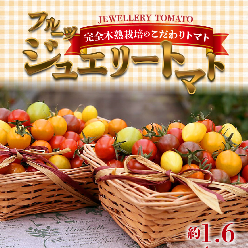 【先行受付】2026年11月から発送　まるでトマトの宝石箱！フルーツジュエリートマト約1.6kg 長田農園 産地直送 トマト とまと 野菜 やさい フルーツ サラダ 濃厚 甘い ご褒美 プレゼント 美容 健康 リピート多数 人気 高評価 先行受付 数量限定 碧南市 H004-203_Nov