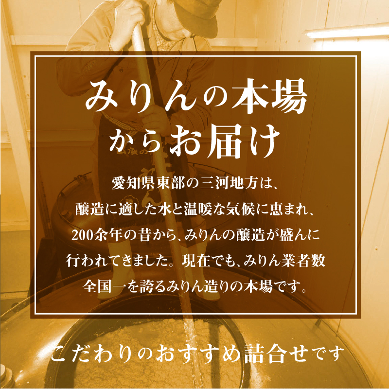 醸造蔵のある街　へきなんセット（三河みりん、白だし、白たまり）　H024-020