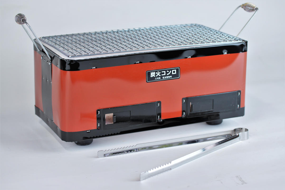 バーベキューコンロ鉄板（赤） H023-048