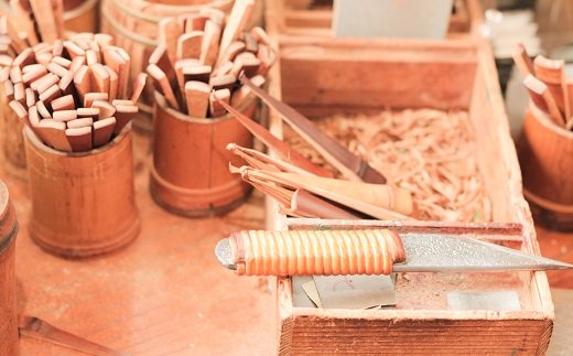 〈めざましテレビで紹介されました！〉匠の耳かき（しずくデザイン4　専用ケース付）　ハンズマインド賞受賞　H013-033