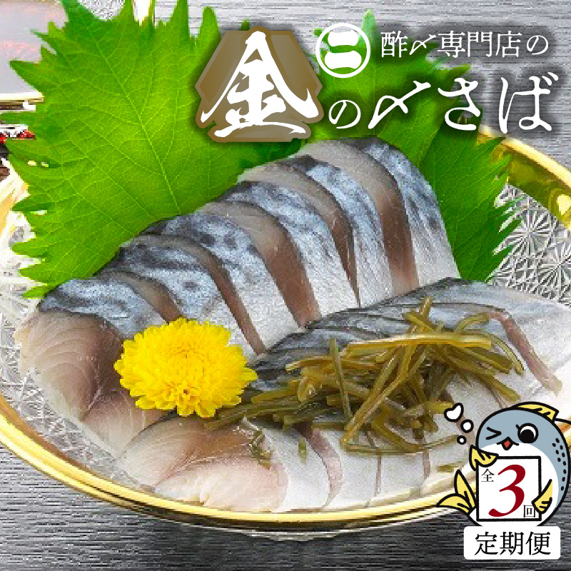【3ヵ月定期便】金の〆さば「〆さば界の金メダルを目指して」　H021-061