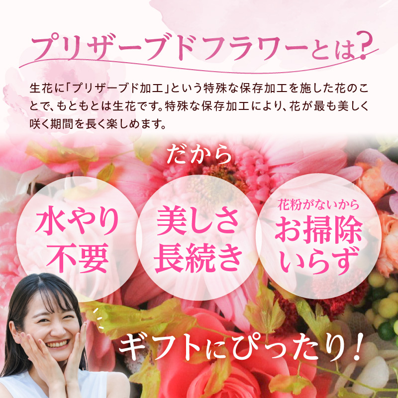 【日付指定可能】 プリザーブドフラワーローズ１０輪　プリザーブドフラワーアレンジメント レッド 薔薇 バラ ギフト プレゼント ラッピング 産地直送 インテリア お花 フラワー H193-025