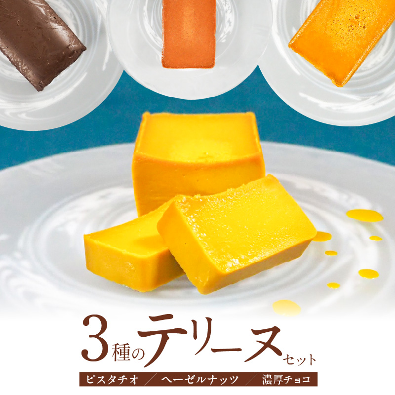 【テリーヌ専門店L】（約２００g）ピスタチオ・ヘーゼルナッツ・濃厚チョコの3種のテリーヌセット【グルテンフリー・保存料不使用】 お菓子 洋菓子 スイーツ デザート ナッツ ホワイトチョコ チョコ H173-051