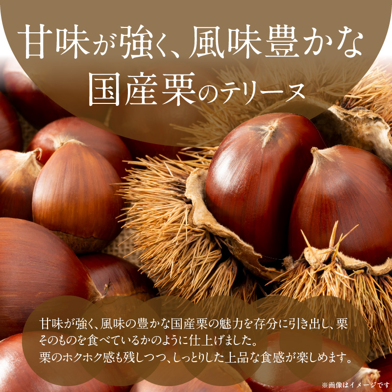 【テリーヌ専門店L】（約２００g）国産栗のテリーヌ【グルテンフリー・保存料不使用】フレンチシェフが1本ずつ手作り 栗 フレンチ デザート スイーツ 栗 マロン 甘い H173-030