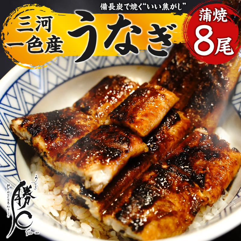 【備長炭で焼く“いい焦がし”】三河一色産うなぎの蒲焼8尾 鰻 ウナギ たれ タレ 国産 備長炭 土用 丑の日 冷凍 三河一色産 H189-015