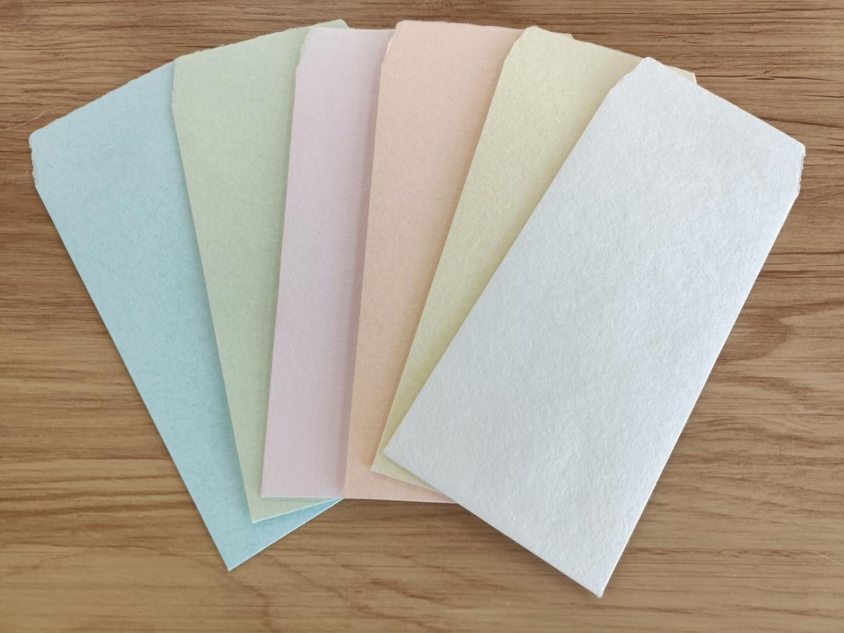 【福祉施設・手作業】手漉きのはがき・封筒・水引付き封筒のセット H205-001