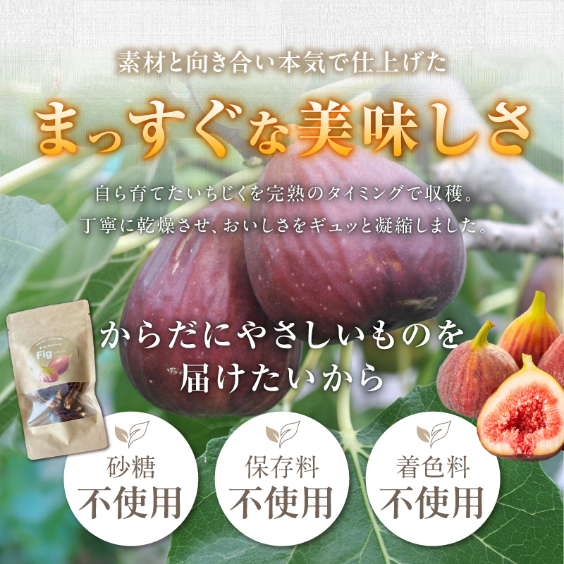 【無添加・砂糖不使用】農家が本気で作ったドライいちじく（20g×6パック） ドライフルーツ 完熟果実 乾燥 自然派 シンプル やさしい 甘い プチプチ イチジク 無花果 H164-013