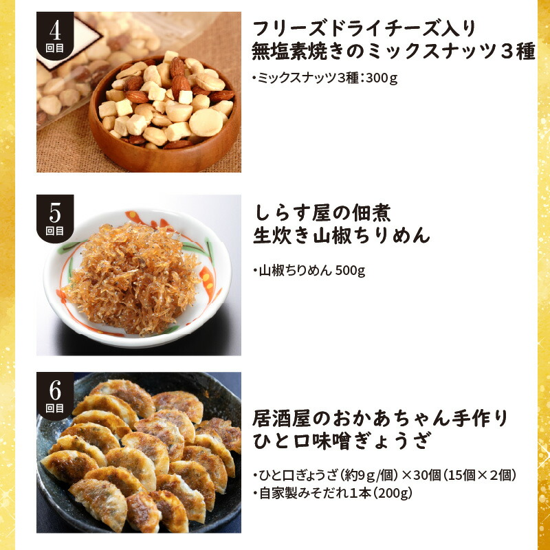大幅リニューアル！！碧南市がチョイスした厳選定期便！ 【全6回】お酒のおともに！厳選 おつまみの定期便　H028-093