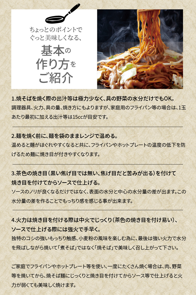 メディア紹介多数！大磯屋製麺所の熟成焼そば 20食(中太麺) 特製ソース2本付き　H014-024