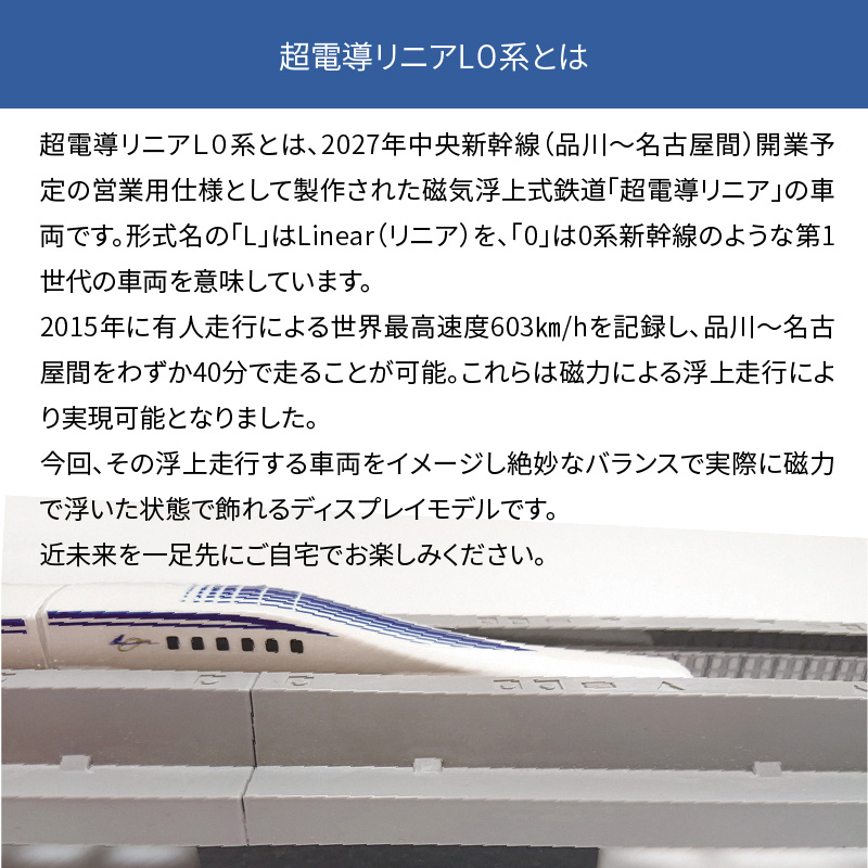 「鉄道の未来展」にて大反響!!Nゲージリニア 超電導リニアL0系のディスプレイモデル!!　H060-017