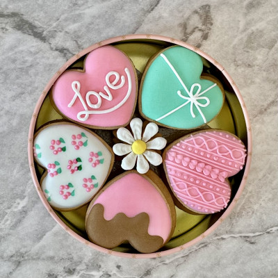 アイシングクッキー缶(ハート)【1588405】