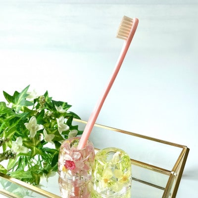 ハーバリウムペン立て2個セット(ピンク系、イエロー系)箱入り【1334066】