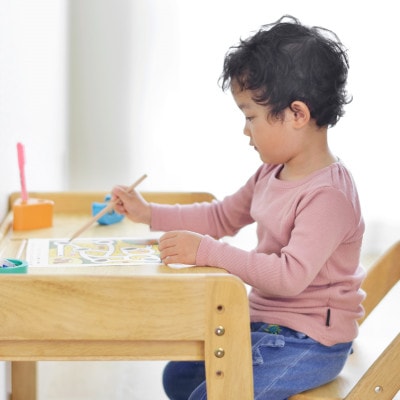 yamatoyaキッズ家具　ブォーノ3　キッズデスク&チェア【1648018】