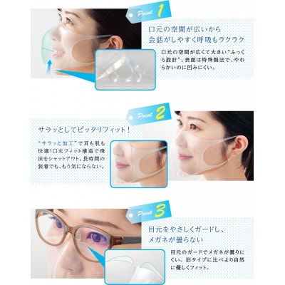 透明シリコンマスク【SHOW ME】クリアタイプ NEO (Lサイズ)曇り止め付【1287442】