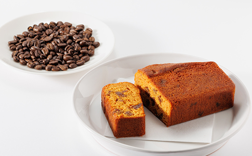 自家焙煎コーヒー豆(スペシャルティブレンド&マンデリン)と 安城産いちじくのパウンドケーキ詰め合わせ【1652980】