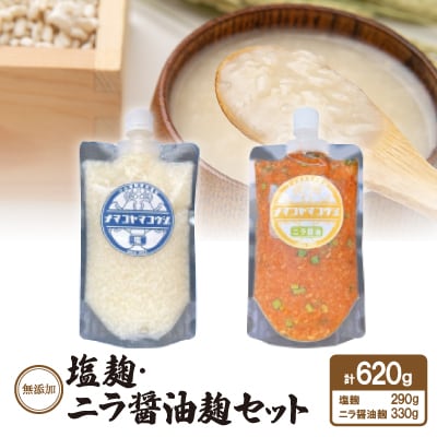 無添加　塩麹・ニラ醤油麹セット【配送不可地域：離島】【1468068】