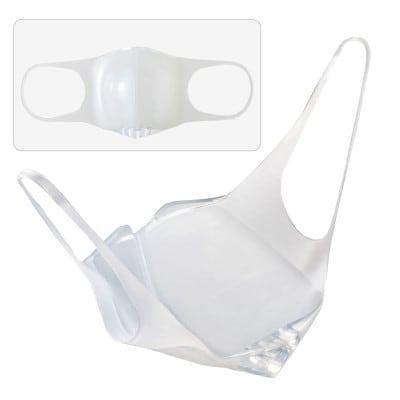 透明シリコンマスク【SHOW ME】クリアタイプ NEO (Lサイズ)曇り止め付【1287442】