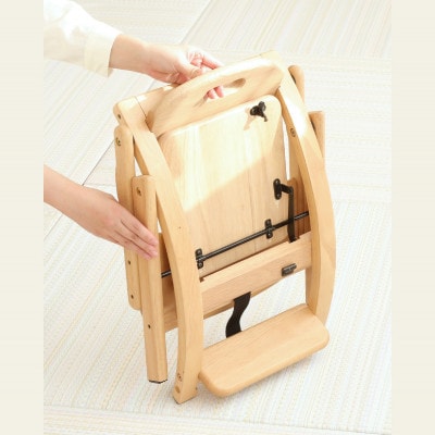 yamatoyaベビーチェア　アーチ木製ローチェア3　ホワイトウォッシュ【1648017】