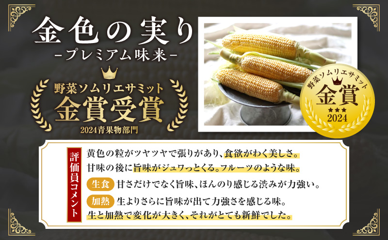 朝採れ！プレミアム味来　～金色の実り～　4.5kg以上(2L〜L)・S064