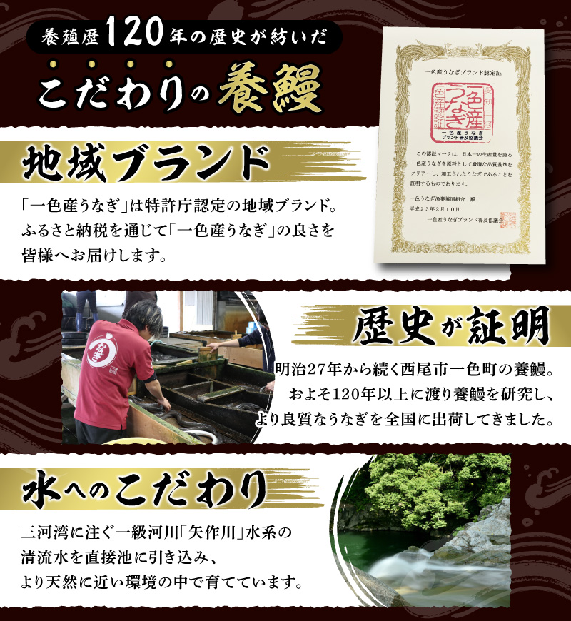 一色産うなぎ　炭焼き蒲焼2尾　職人手焼き 鰻 ウナギ うなぎ 蒲焼 国産 うなぎ蒲焼 タレ付き たれ 国産うなぎ 蒲焼き うな丼 丑の日 土用の丑の日・I034-18