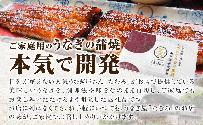 三河一色産　幻のめすうなぎ艶鰻　蒲焼2尾・T116