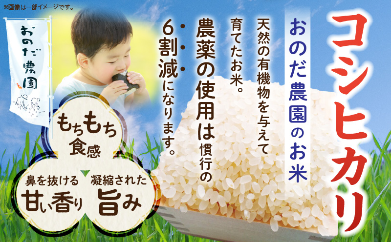 【令和7年産】おのださんちのハッピー米(コシヒカリ)白米5kg×2・O017-26
