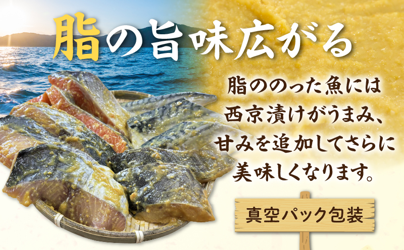 【お試しセット】人気の西京漬け4種食べ比べセット♪＜銀鮭、ギンダラ、サワラ、サバ＞・K282