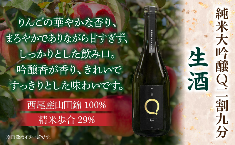 リンクスオリジナル日本酒「Q」3本セット・M111