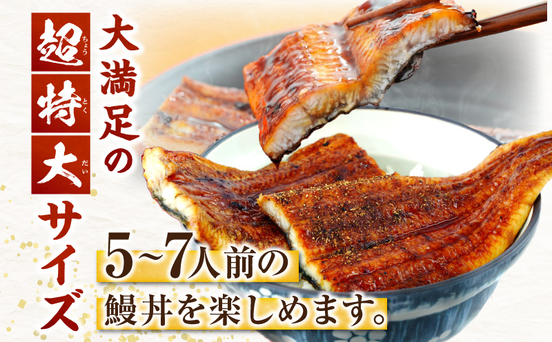 【定期便】三河産うなぎ「超特大蒲焼き3尾(合計580～600g)」×6回(隔月1回 1年間)・A192