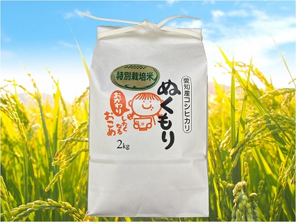 特別栽培米西尾産コシヒカリ《ぬくもり》【2kg/袋×1袋】・D023-8