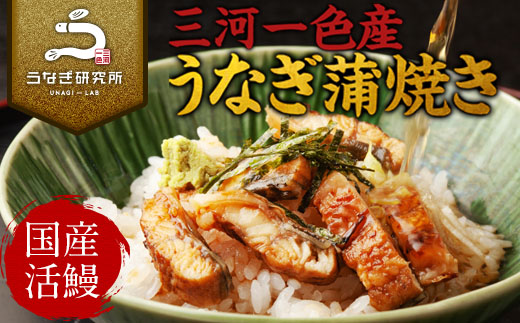 三河一色産 うなぎ蒲焼《きざみうなぎ》4個(計280g以上) 国産 鰻 愛知・R010-200