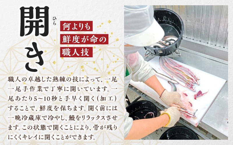 三河一色産うなぎ蒲焼　大サイズ3尾　無頭(1尾約155g)・M116-280