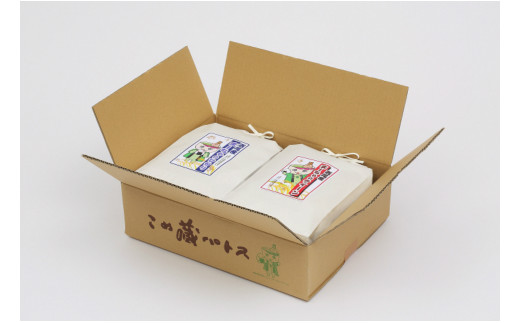 【令和7年産】西尾産お米10kg(こしひかり5kg、ミルキークイーン5kg)・K196-280