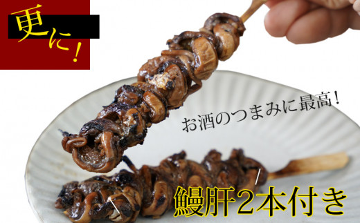 三河産うなぎ 蒲焼 2尾（合計300g）＋鰻肝 2本付《冷凍便》・A114-190