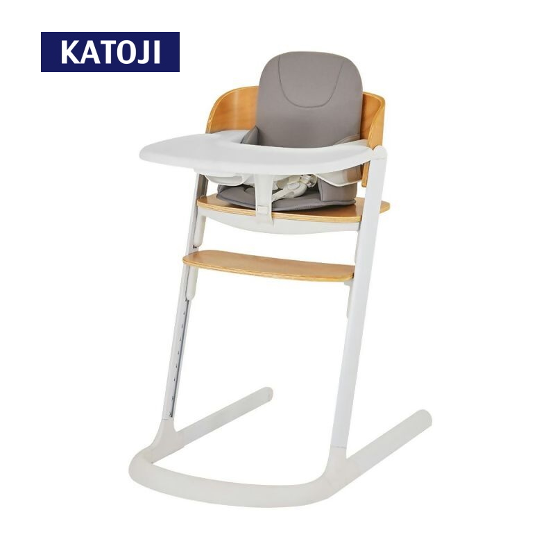 ウッドグローイングチェア マット付（ホワイト＆ナチュラル）