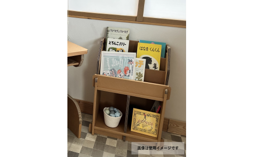 【ダンボール家具・トイ】ダンボールえほん棚