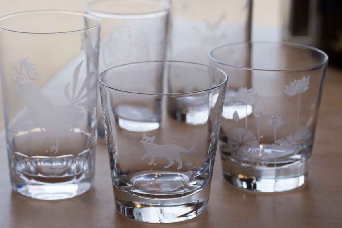 サンドブラスト体験（ガラス彫刻）チケット（ちょっと体験レッスン）