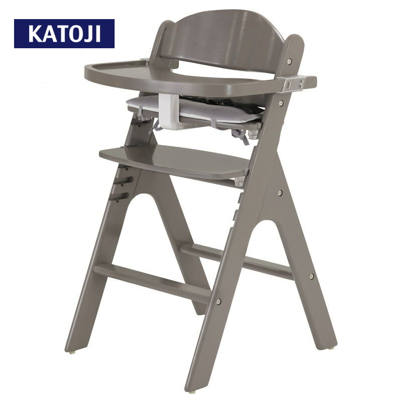 木製ハイチェア スワルン クッション付（グレー）