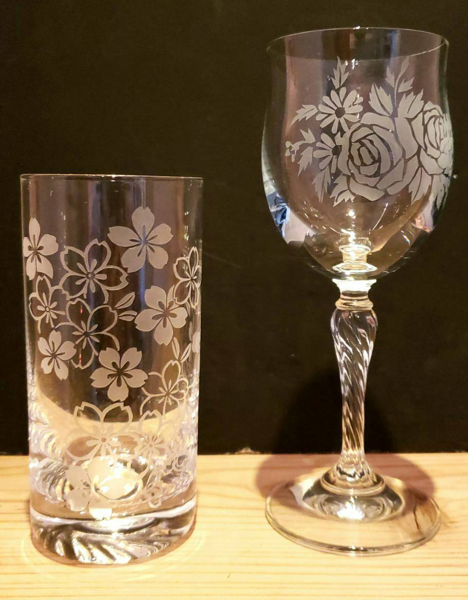 サンドブラスト体験（ガラス彫刻）チケット（もう少し体験レッスン）