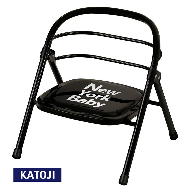 折りたたみパイプイス（NewYork・Baby ブラック）