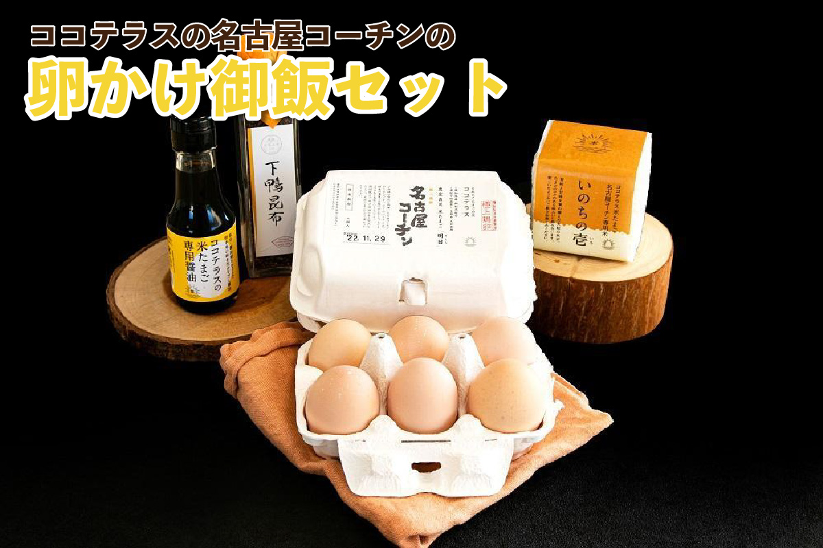 ココテラスの名古屋コーチンの卵かけ御飯セット