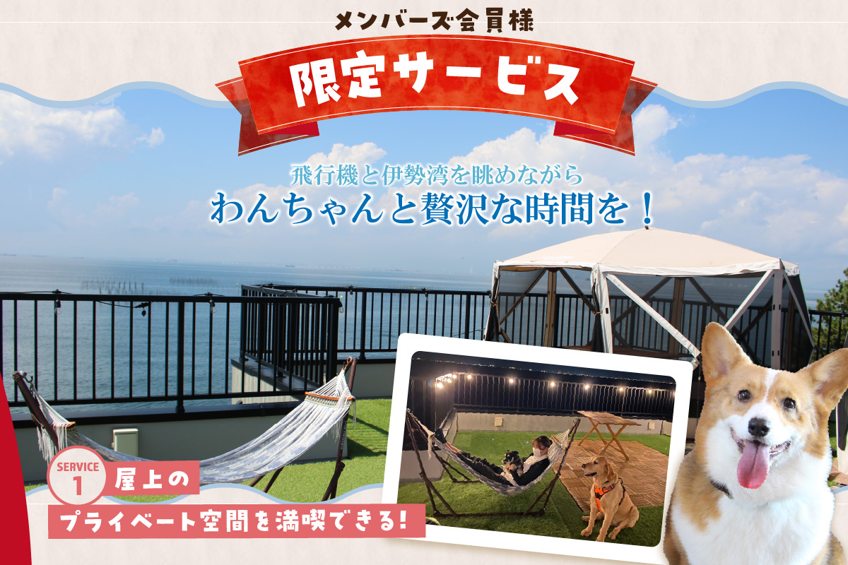 【海を一望できるドッグラン 利用チケット】トワテラメンバーズ