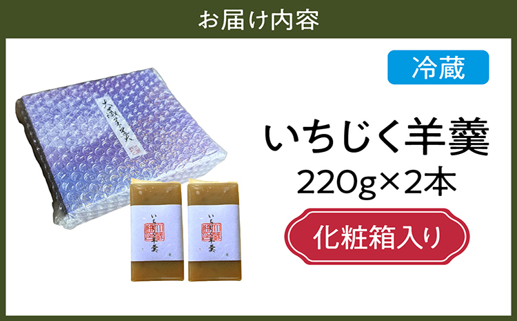 【お歳暮 外熨斗対応可能】大蔵餅　知多のいちじく羊羹　2本入り