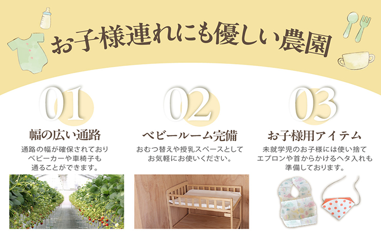 2～3品種の苺を食べ比べ！いちご狩り体験【4月6日まで】大人1名分